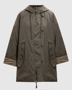 Max Mara Weekend Зеленый двухсторонний парк FUMETTO FUMETTO