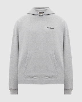 Palm Angels Серые худи с вышивкой логотипа PMBB153C99FLE002