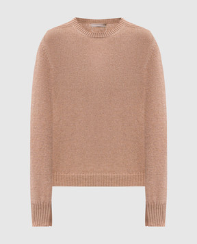 Twinset Бежевий джемпер з кашеміру та вовни 252TP3495