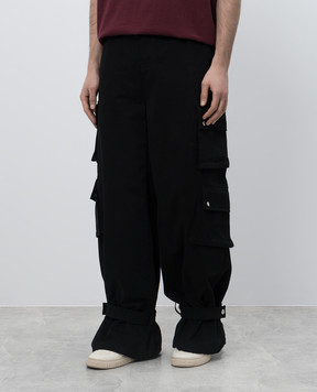 Rhude Черные джинсы карго RHFW24PA11012