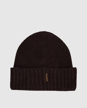 MooRER Коричневая шапка BERET из кашемира BERETCWS