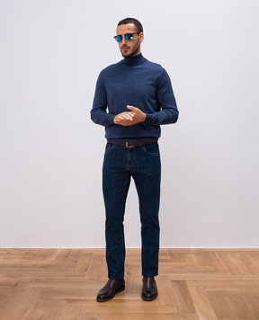 Canali Синій гольф з вовни MK00077C0002