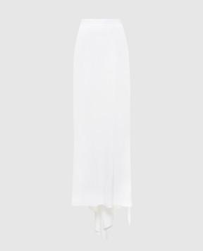 Ann Demeulemeester Белая юбка из льна макси 2401WSK03FA428