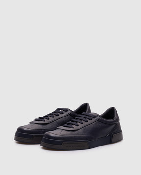 Dolce&Gabbana Синие кожаные кроссовки Portofino Yacht A20190A6A88
