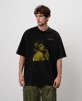 Off-White Серая футболка Bacchus OMAA161F24JER003