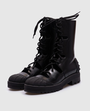 Christian Dior Черные кожаные ботинки Dior Iron KCI674ACA