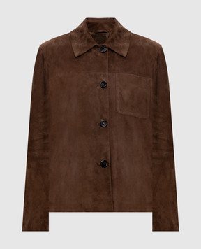 Max Mara Коричневая замшевая куртка CLOE CLOE