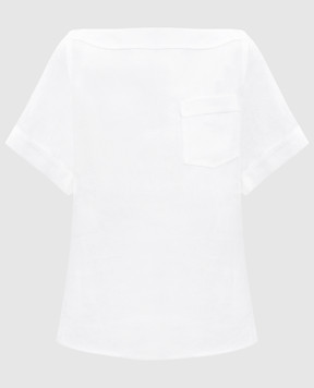 Loro Piana Білий топ Assen з льону FAP0323