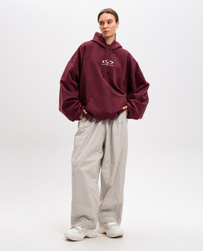 Vetements Бордове худі з логотипом UA66HD600R