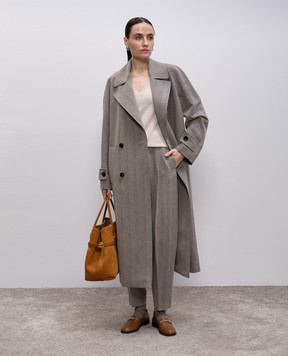 Loro Piana Бежевий пуловер з кашеміру FAM9051
