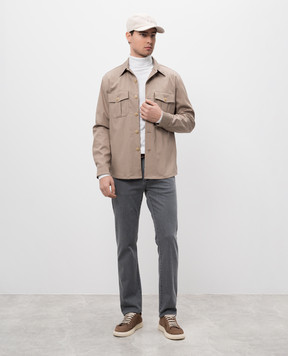 Canali Серые джинсы с логотип патч PD0001891719