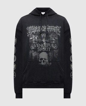 Vetements Чорне худі Vengeful Spirit UCF76HD650M
