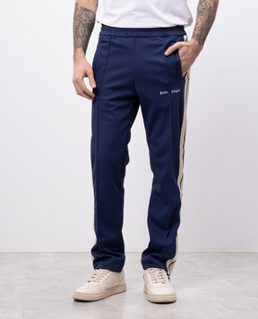 Palm Angels Фіолетові спортивні шитани з лампасами з логотипом PMCJ020C99FAB002