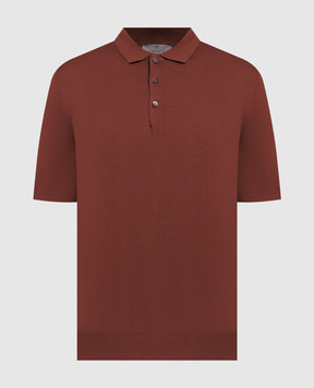 Canali Коричневое поло MK00145C0127