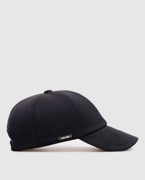 Enrico Mandelli Синяя кепка из кашемира CAP4014816