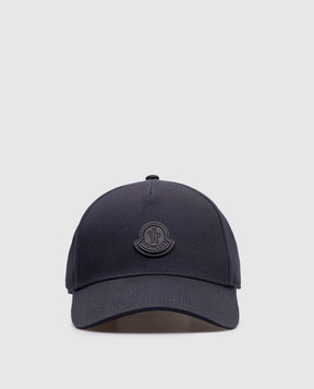 Moncler Синя кепка з нашивкою логотипа K10913B000450U082