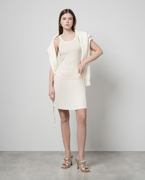 Helmut Lang Біла спідниця плісе O02HW302