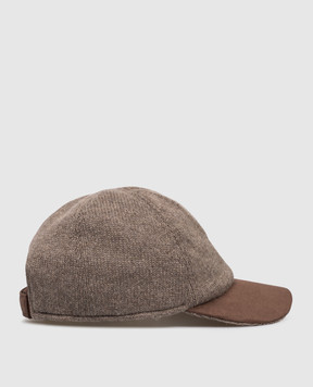 Doriani Cashmere Коричневая кепка из кашемира 119P6S10