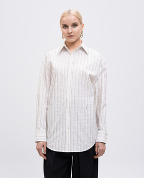 Saint Laurent Біла сорочка в смужку 835517Y7K19
