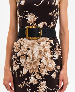 Dolce&Gabbana Черный кожаный ремень с гравировкой логотипа BE4608AW844