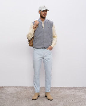 Brunello Cucinelli Оранжевый джемпер M2900100