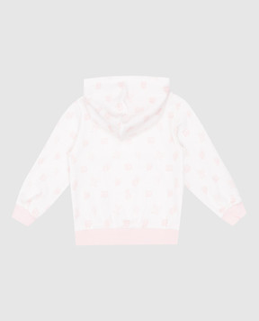 Dolce&Gabbana Дитяча біла спортивна куртка з монограмою логотипа L2JWBPHS7P3