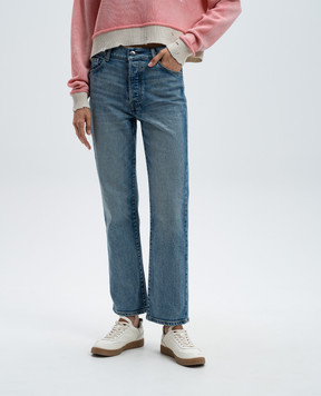 AMIRI Голубые джинсы с эффектом потертости AWDNGH1005