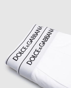 Dolce&Gabbana Набір білих трусів-боксерів з логотипом M9C07JONN95