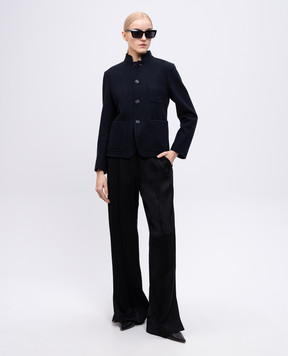Jil Sander Чорні штани з розрізами J01KA0109J65022