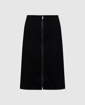 Jil Sander Чорна спідниця міді з вовни J02MA0319J20050