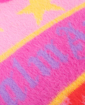 Palm Angels Дитячий рожевий светр Spray Hearts PGHE002F25KNI003412