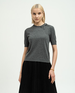 Valentino Серый топ из шерсти 5B3KC58W8N1
