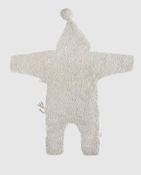 Binibamba Детский серый комбинезон из шерсти мериноса SNUGGLESUIT