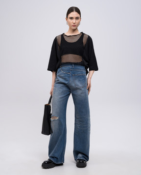 Maison Margiela MM6 Синие джинсы с логотип патч S52LA0243M30016