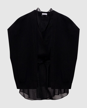 Brunello Cucinelli Черный кардиган на запах M19257716