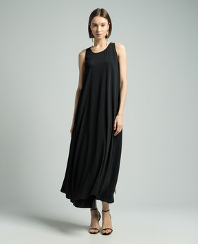 Maison Margiela MM6 Чорна сукня на запах S62DG0015S43455