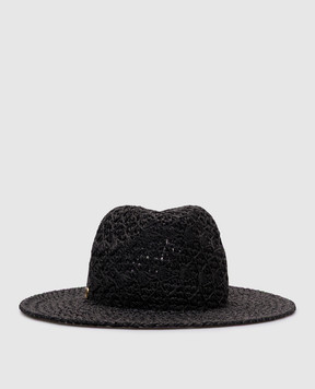 Twinset Черная шляпа с логотипом 251TO5500