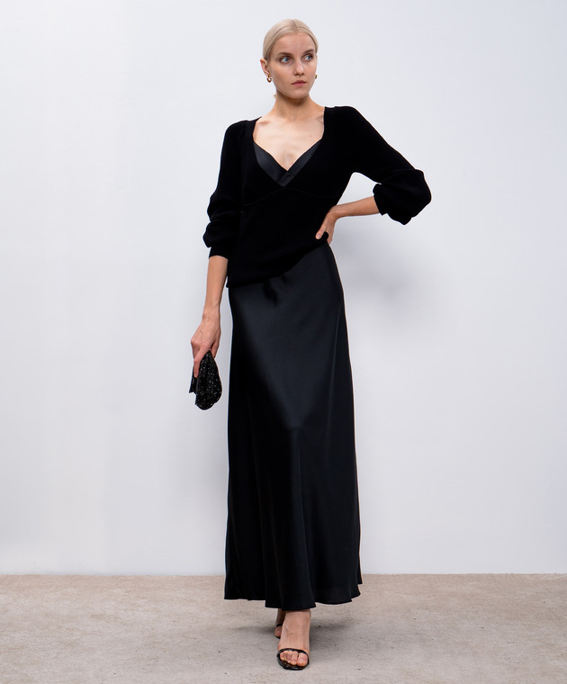 Twinset Комплект из черного платья макси и пуловера 242TP3112 изображение 2