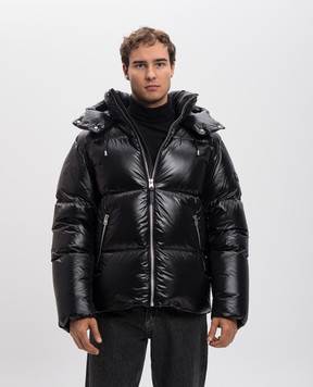 Mackage Чорний пуховик з патчем логотипа KENTZ