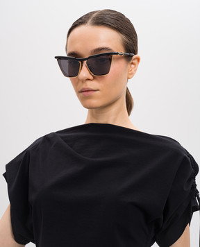Balmain Akoni Чорні сонцезахисні окуляри Victoire BPS169A60