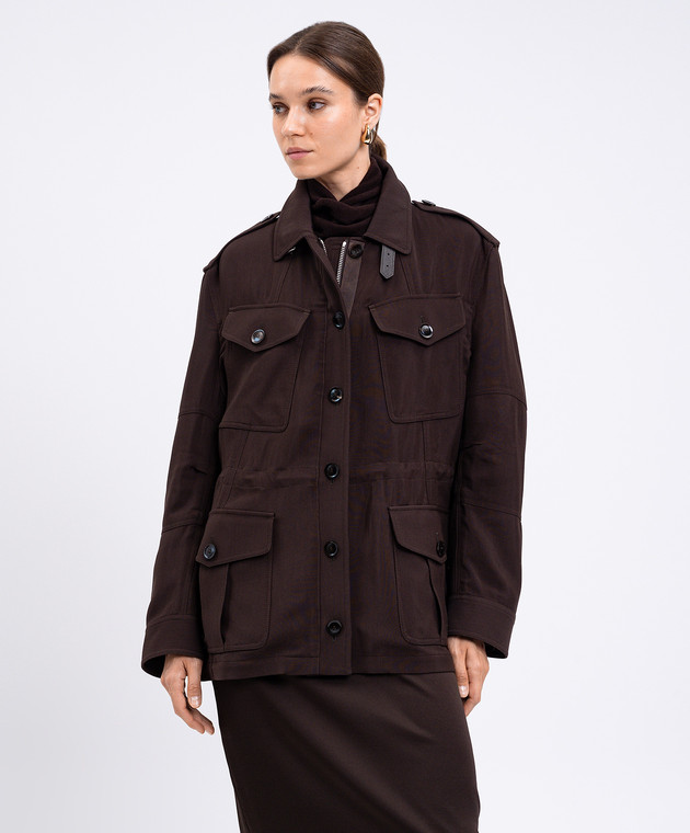 Tom Ford Коричневая куртка с шерстью CS1282FAX1513 изображение 2