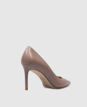 Stuart Weitzman Бежеві шкіряні човники Stuart 95 Pump SA274