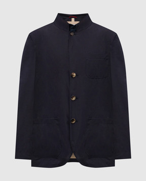 Brunello Cucinelli Синій блейзер MD4796528