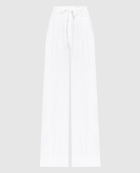 Peserico Білі штани з льону P04395T00A