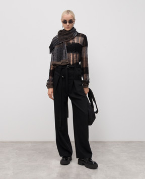 Ann Demeulemeester Чорний светр Poliet з вовною альпаки B0013452KN077