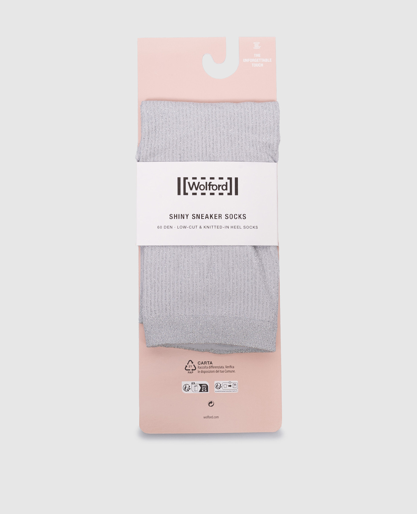Gray socks with lurex 60 den