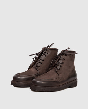 Marsell Коричневі черевики Moccar з нубуку MW8656P022