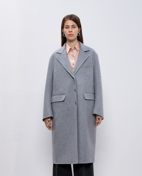 Ermanno Scervino Сіре пальто з вовною D456D333LVW