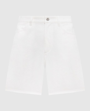 Jil Sander Белые джинсовые шорты с логотипом. J04KA0122J45288