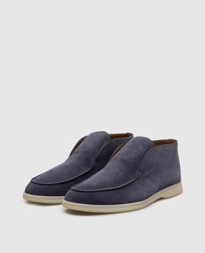 Loro Piana Синие замшевые дезерты FAG5324